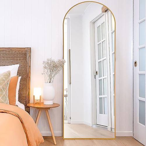 Miniatura 10 de NeuType Espejo de longitud completa, 64 x 22 pulgadas con soporte, montado en la pared o en el suelo, marco fino de aleación de aluminio, plateado