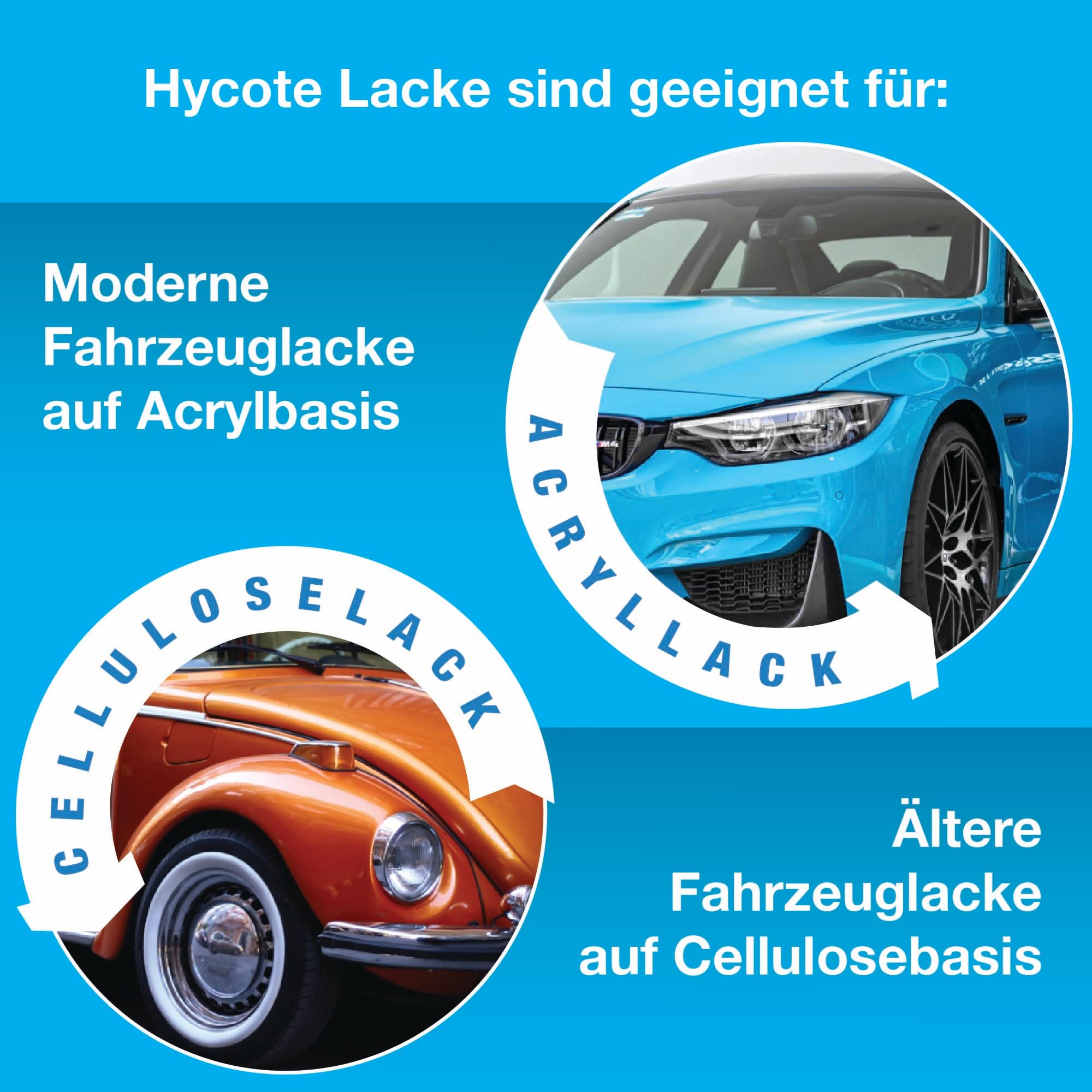 Hycote Sprühlack Schwarz Seidenmatt 400 ml (12er Pack) – Schnelltrocknender Acryl Autolack Spray mit hoher Deckkraft, für Metall, Kunststoff, Keramik und Holz