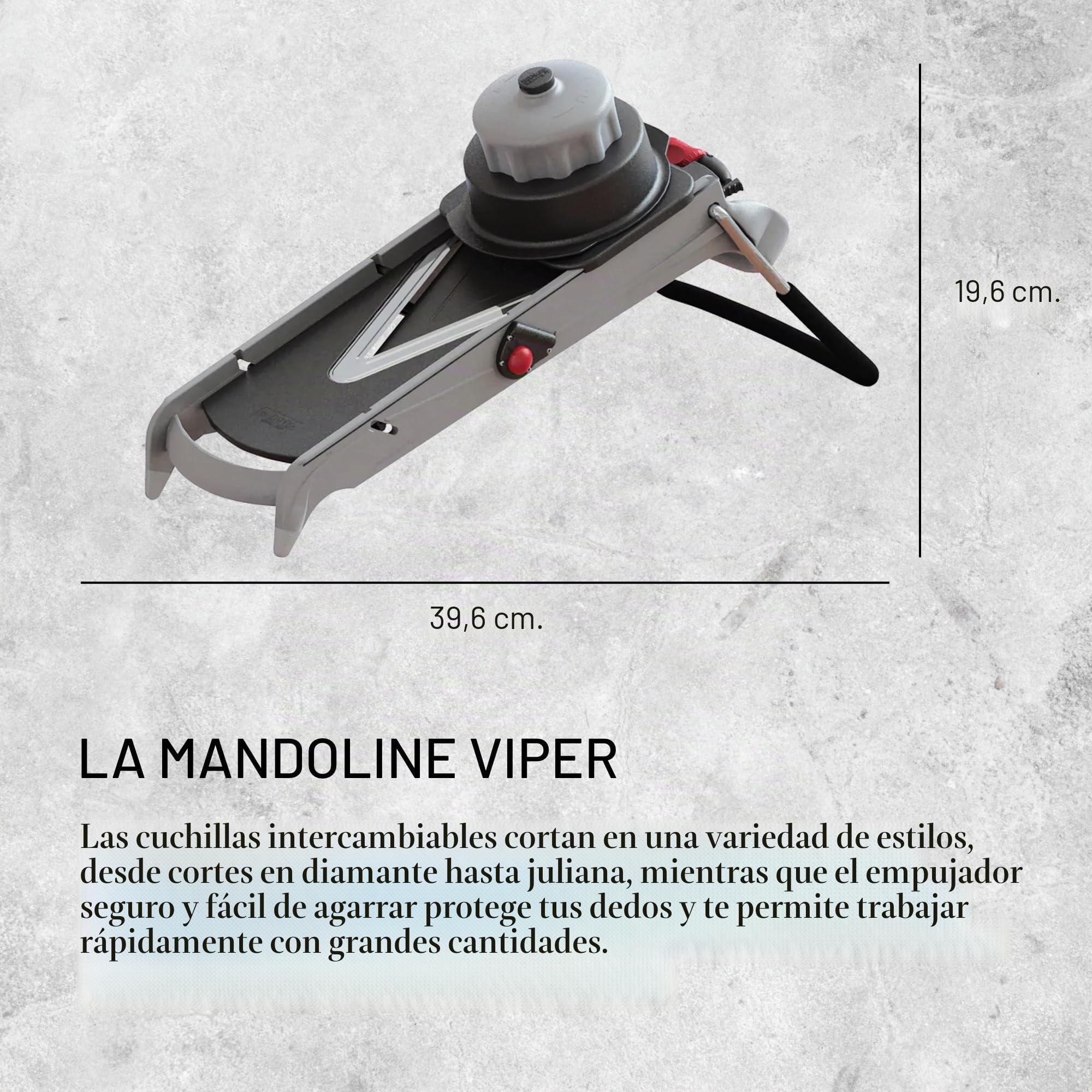 De Buyer, VIPER MANDOLINA + 2 CUCHILLAS JULIANA 4&10 MM,-2016.00