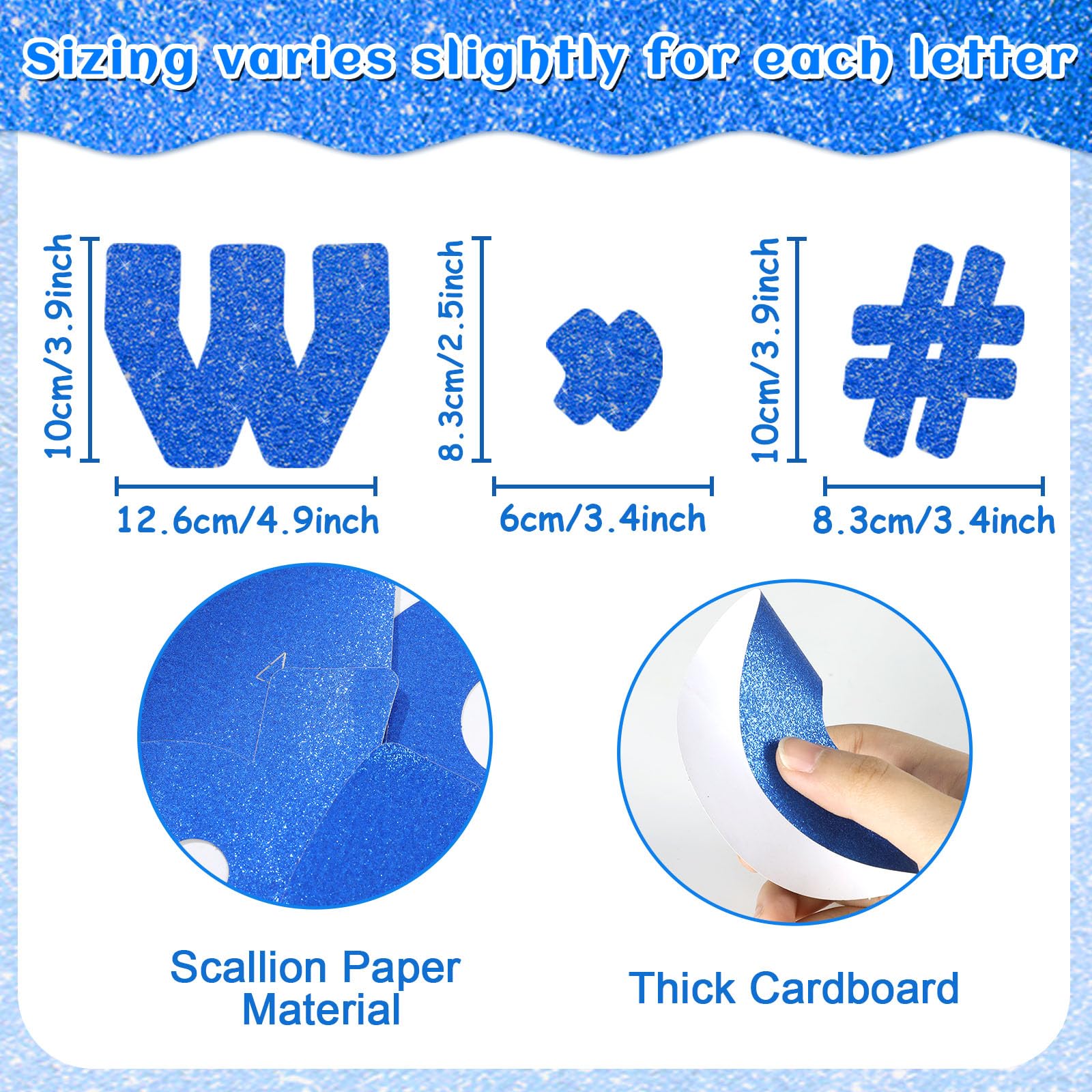 Letters For Poster Board Blue