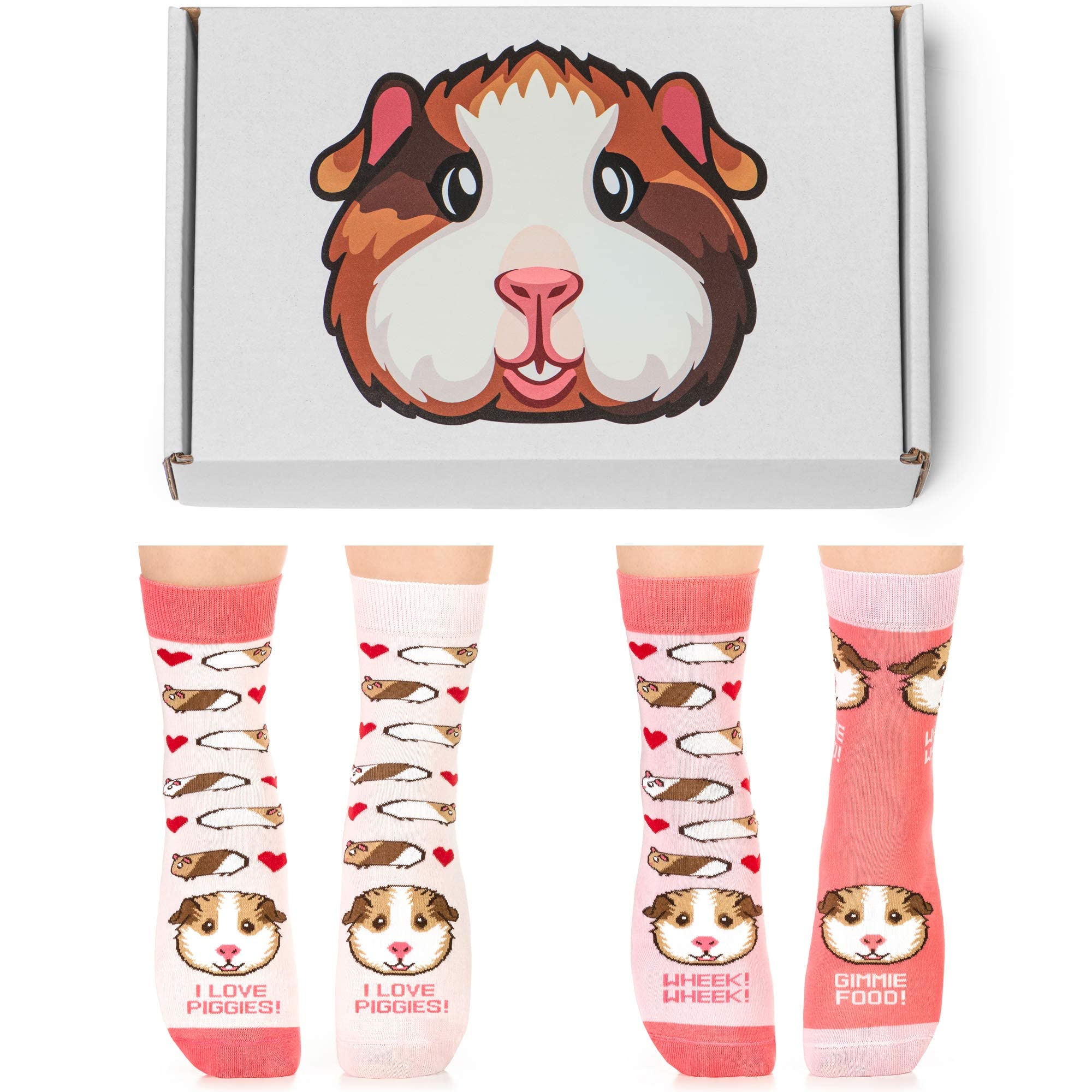Petsy Cute Funny Socks for Women Men Boys and Girls, Colorful Animal Cotton Crew Socks, Fun Gifts