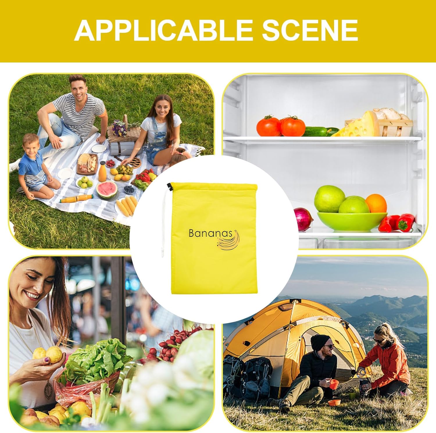 Amazon.co.jp: Yellow Products (イエロープロダクツ) バナナバッグ