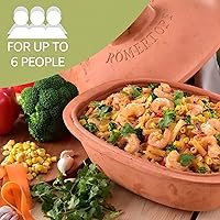 Vista 3 de Romertopf Clay Roaster Trend Horno holandés antiadherente Cocina saludable en olla Horno de arcilla Recipiente de cocina versátil - 4.7
