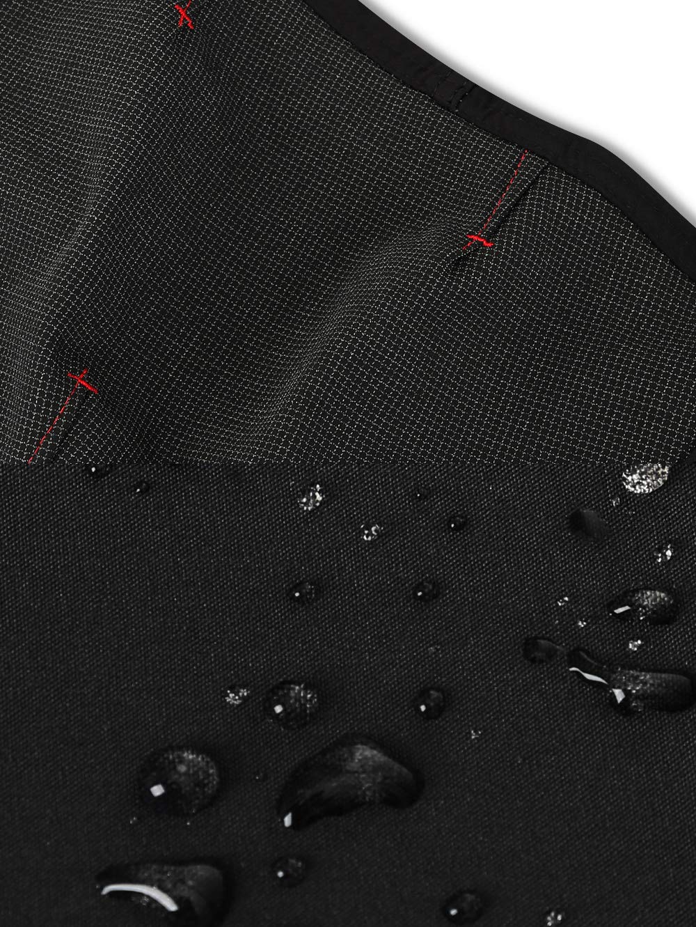CARETOO Pantaloni Trekking Uomo Funzionali Softshell Pantaloni Autunno Impermeabili e Traspiranti Sport all'aperto Montagna Escursionismo Nero, S