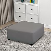 Vista 99 de PureFit Funda otomana rectangular de ajuste suave superelástica, para taburete de pies y muebles de almacenamiento plegables para sala de estar