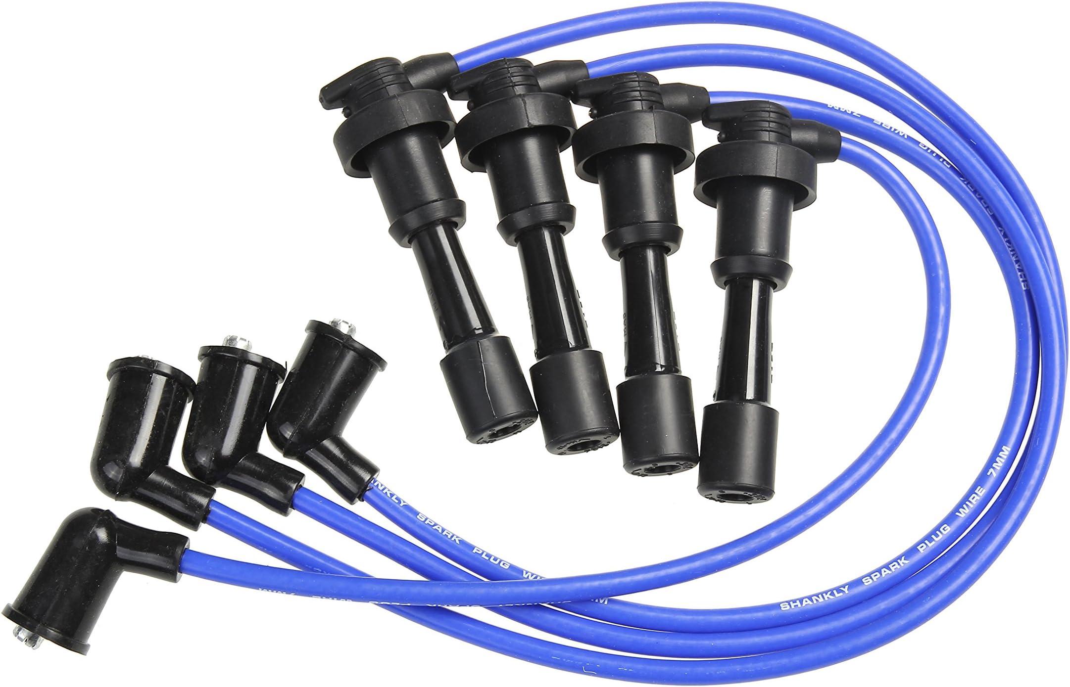 Premium Spark Plug Wire Set, Blue (Fits certain Mazda and other Makes) 12 Month Manufacturer Warranty