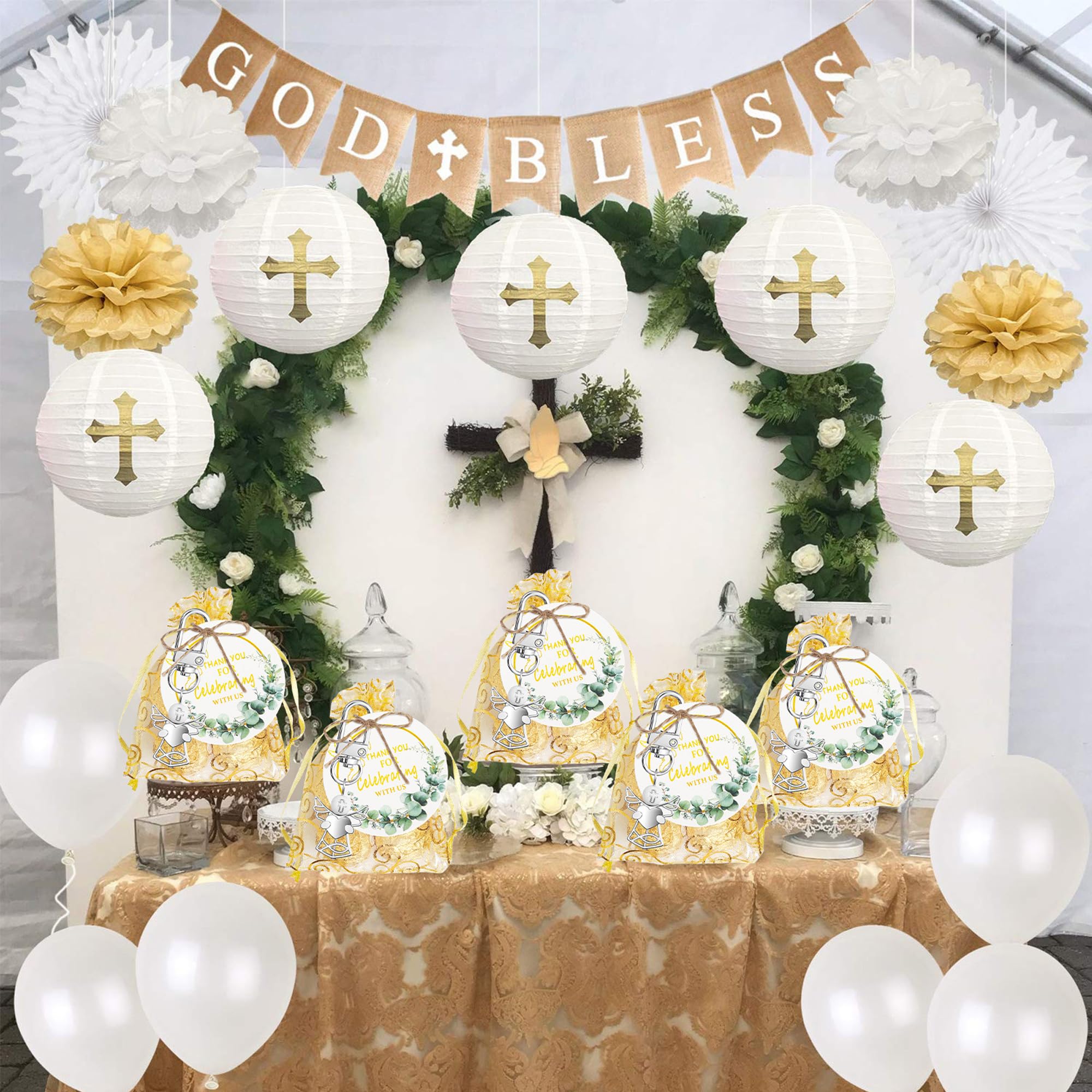 12 Piezas Llavero De Ancla De Regalo De Boda Llaveros De Regalos Llavero Estilo áNgulo+Bolsa Organza+Etiqueta Kraft Para Regalos De Bautismo,Regalo De Agradecimiento De Invitado (ángel)