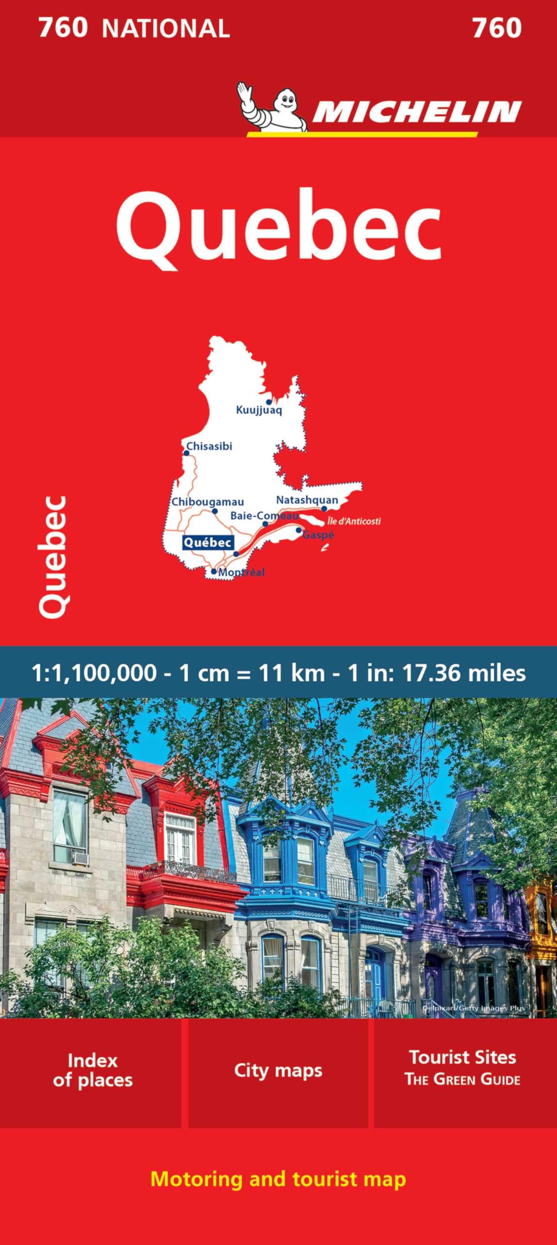 Quebec - Michelin National Map 760 (Michelin, 760) - Cover May Vary