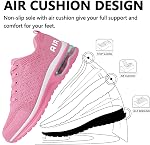 ziitop Running Shoes for Women Walking Shoes Athletic Air Cushion Tennis Shoes Ladies Non Slip Lightweight Fashion Sneakers Breathable Mesh Sport Shoes Girls Workout Casual Gym Jogging Shoes