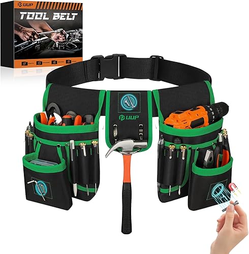 Cinturón de herramientas magnético para hombres, 26 bolsillos, bolsa de herramientas resistente, relleno de calcetines para hombre, funda magnética