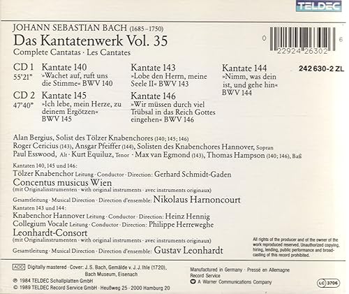 Miniatura 2 de Bach Das Kantatenwerk Complete Cantatas Vol 35