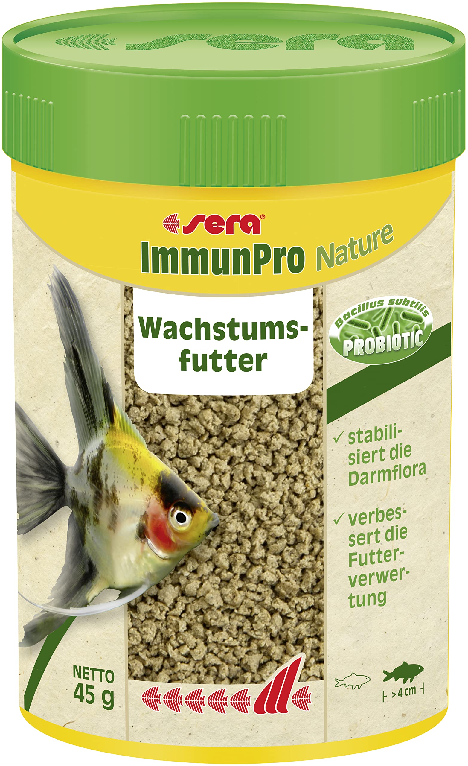 sera ImmunPro Nature 100 ml (45 g) - Alimento probiótico para el Crecimiento de Peces Ornamentales a Partir de 4 cm