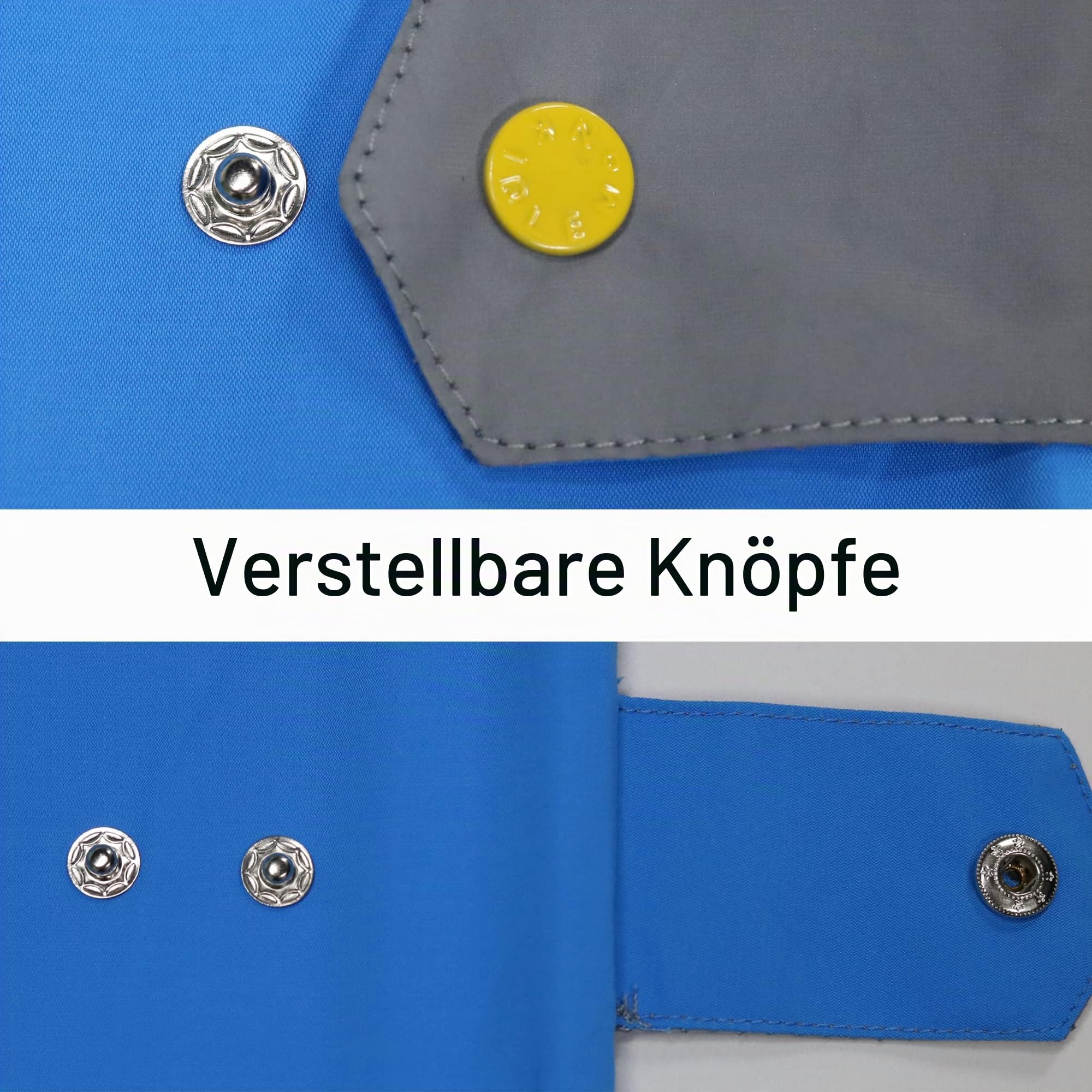Fewlby Regenanzug Kinder, Regenjacke Einteilig Regenmantel mit Kapuze Regenponcho Jungen Mädchen Wasserdicht Regen Overall Outdoor Regenkleidung, S 1-3 Jahre