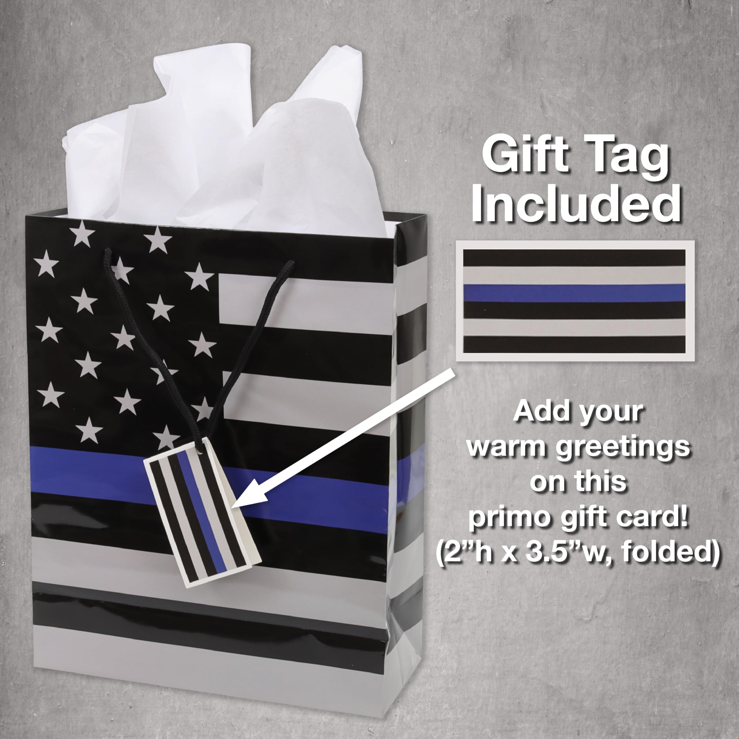 Popfizzy Police Thin Blue Line Keychain - Bling Backpack Charm For Women, Gift For Female Officers