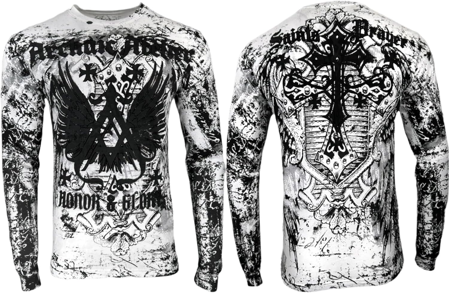 Archaic by Affliction Men's Long Sleeve T-Shirt Achilles