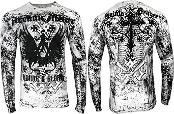 Archaic by Affliction Mens Long Sleeve T-Shirt Achilles