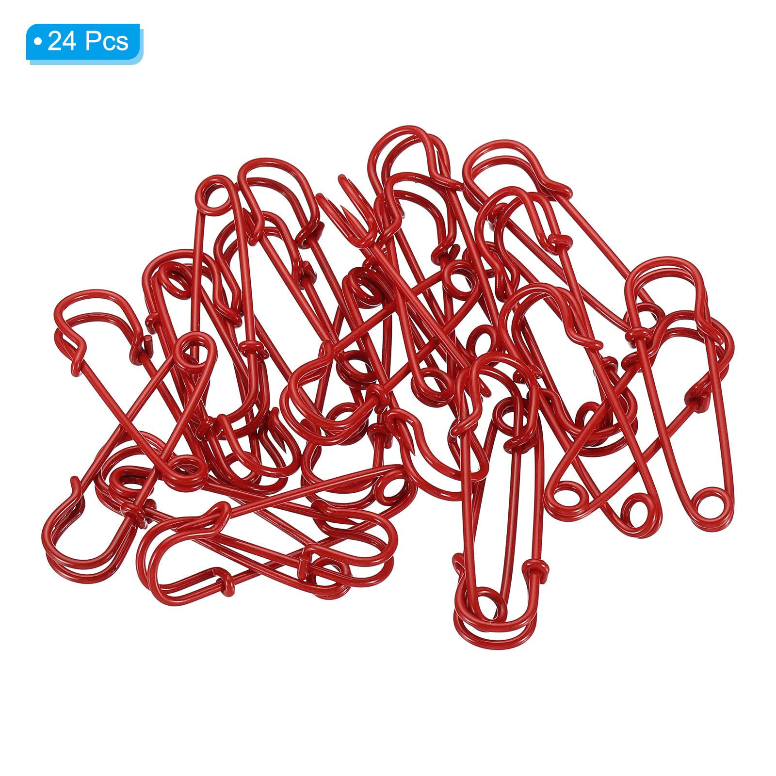Alfileres de Seguridad Grandes, Imperdibles de Metal Grande de 1,57 Pulgadas(Red)