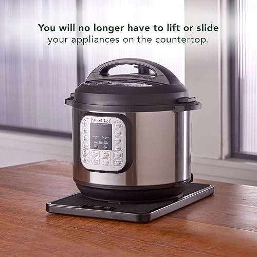 Miniatura 8 de Nifty - Bandeja rodante para electrodomésticos pequeños, color rojo, bandeja deslizante para cocina, sistema rodante integrado, parte superior