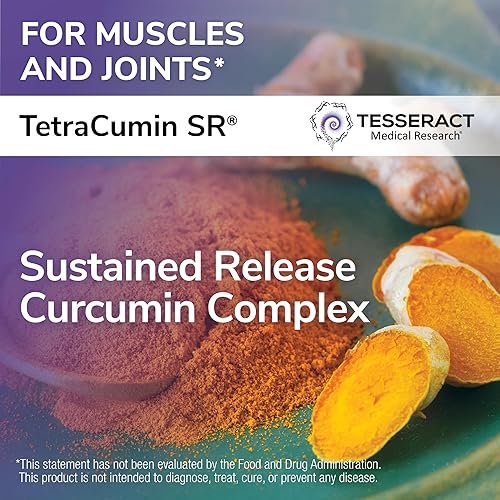 Miniatura 3 de TetraCumin SR Suplemento de apoyo articular, metabolito de curcumina de cúrcuma de liberación sostenida, suplementos articulares patentados para