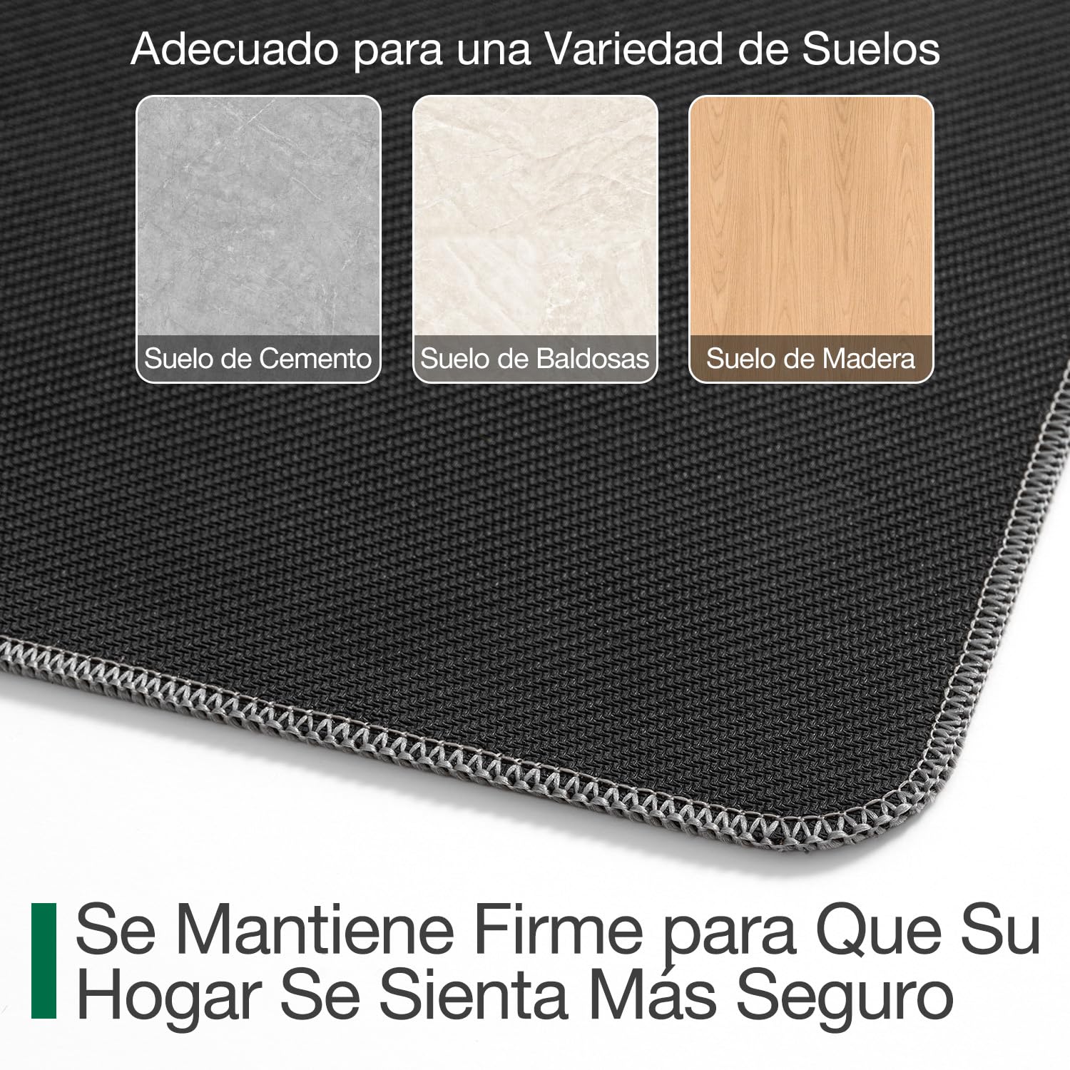 LUMI Felpudo Ultrafino para Entrada, Bajo Perfil con Respaldo de Goma Antideslizante, Fácil de Limpiar, para Casa Interior, Patio, Gris Oscuro, 120x180 cm