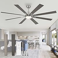 Vista 11 de ZMISHIBO Ventiladores de techo de 72 pulgadas de bronce aceitado, con luces y control remoto, para interiores/exteriores, ventilador de techo