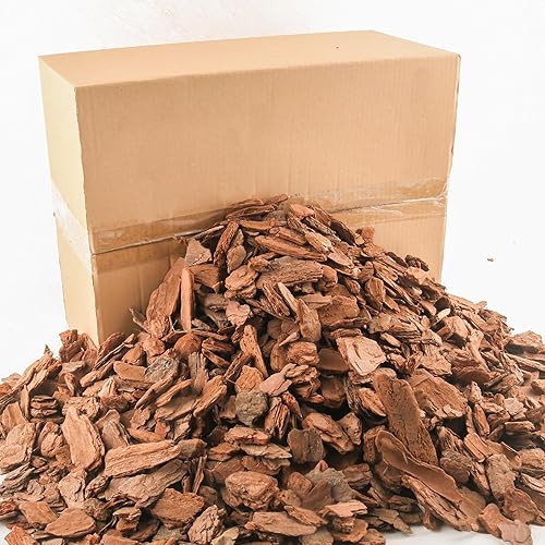 Miniatura 40 de Corteza orgánica para macetas de orquídeas de 3 cuartos de galón: mantillo natural para plantas en maceta, desarrollo de raíces de plantas de Pequeño