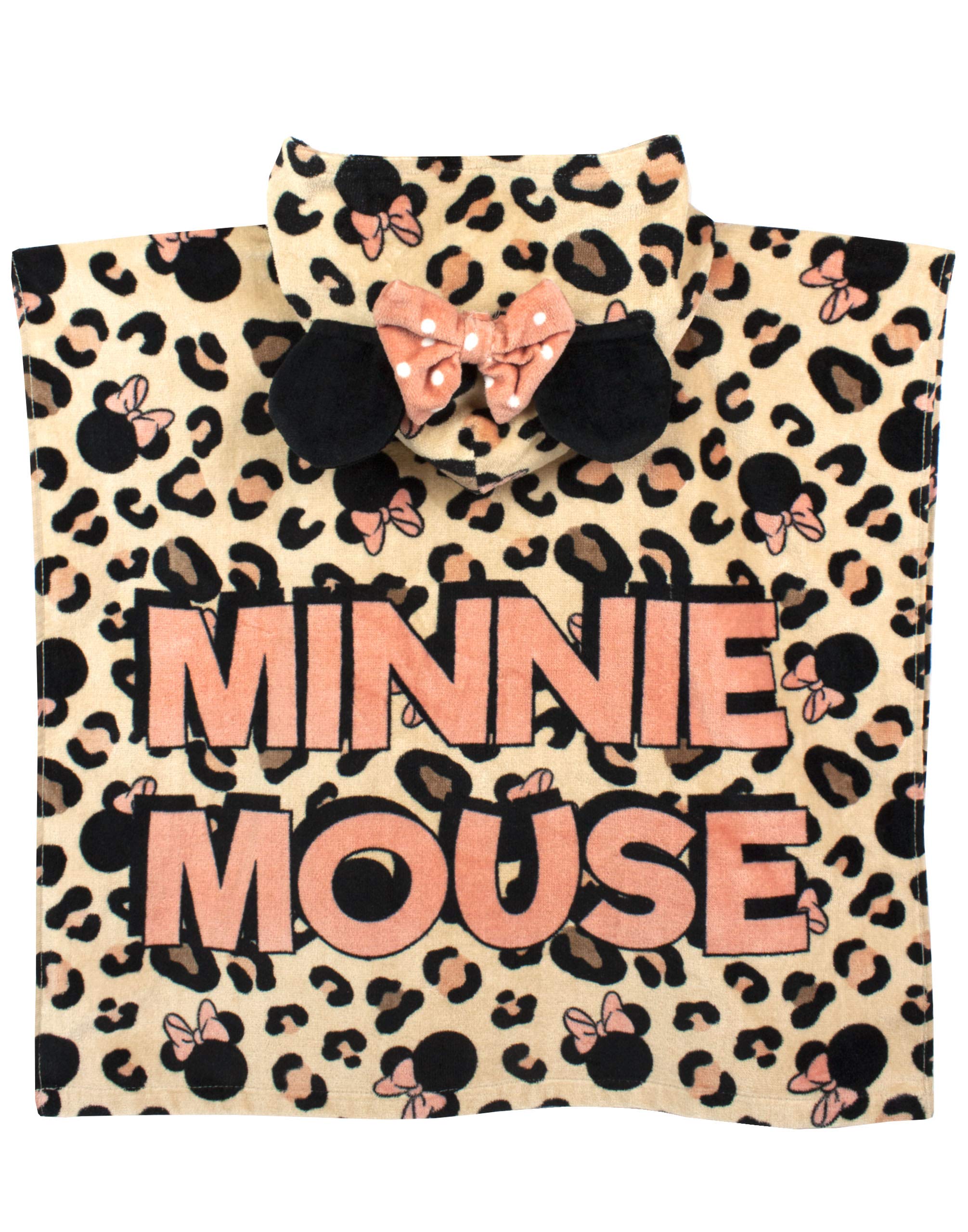 Disney Minnie Mouse Set poncho costume bagno e asciugamano con cappuccio bambina