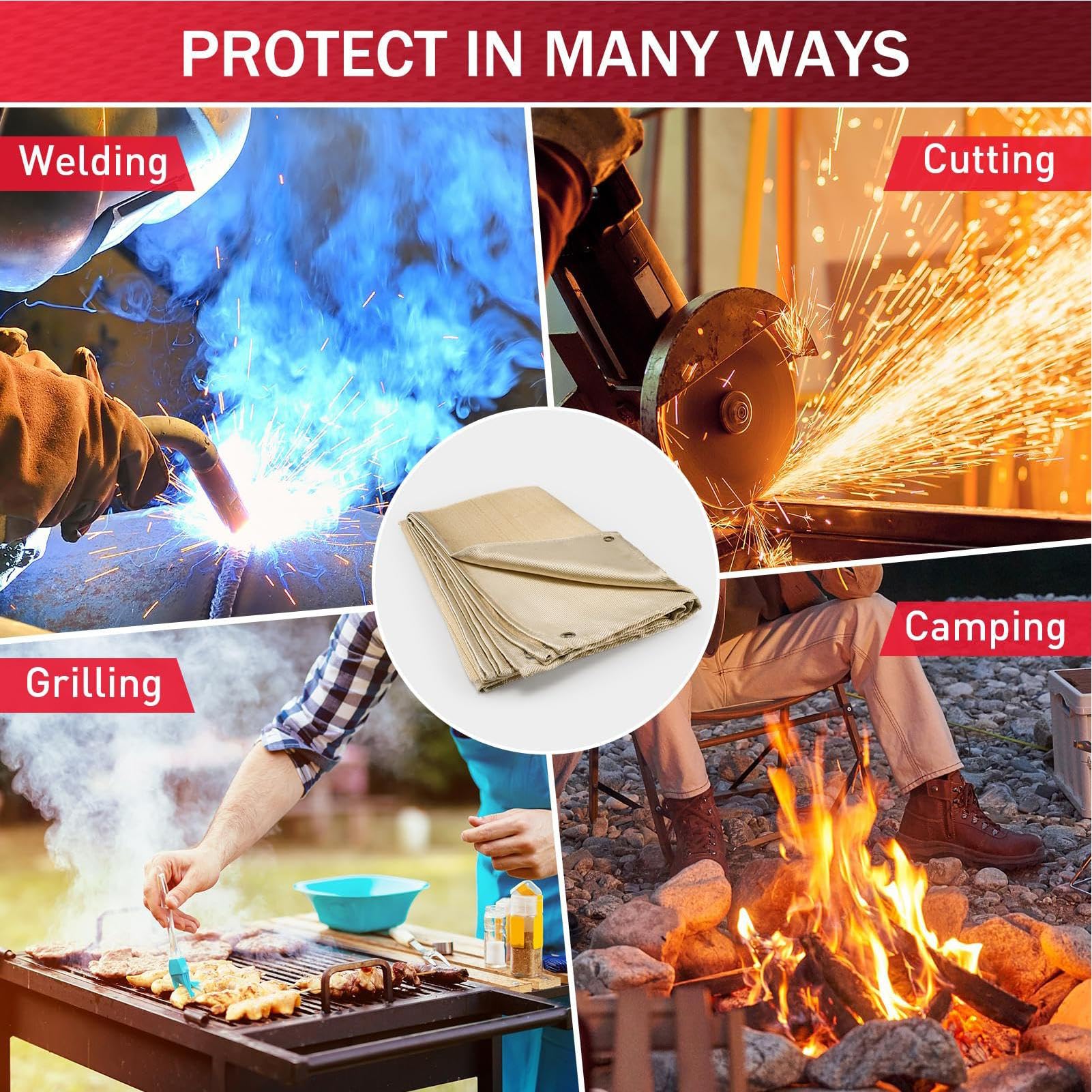 Couverture ignifuge, couverture isolante ignifuge Couverture ignifuge