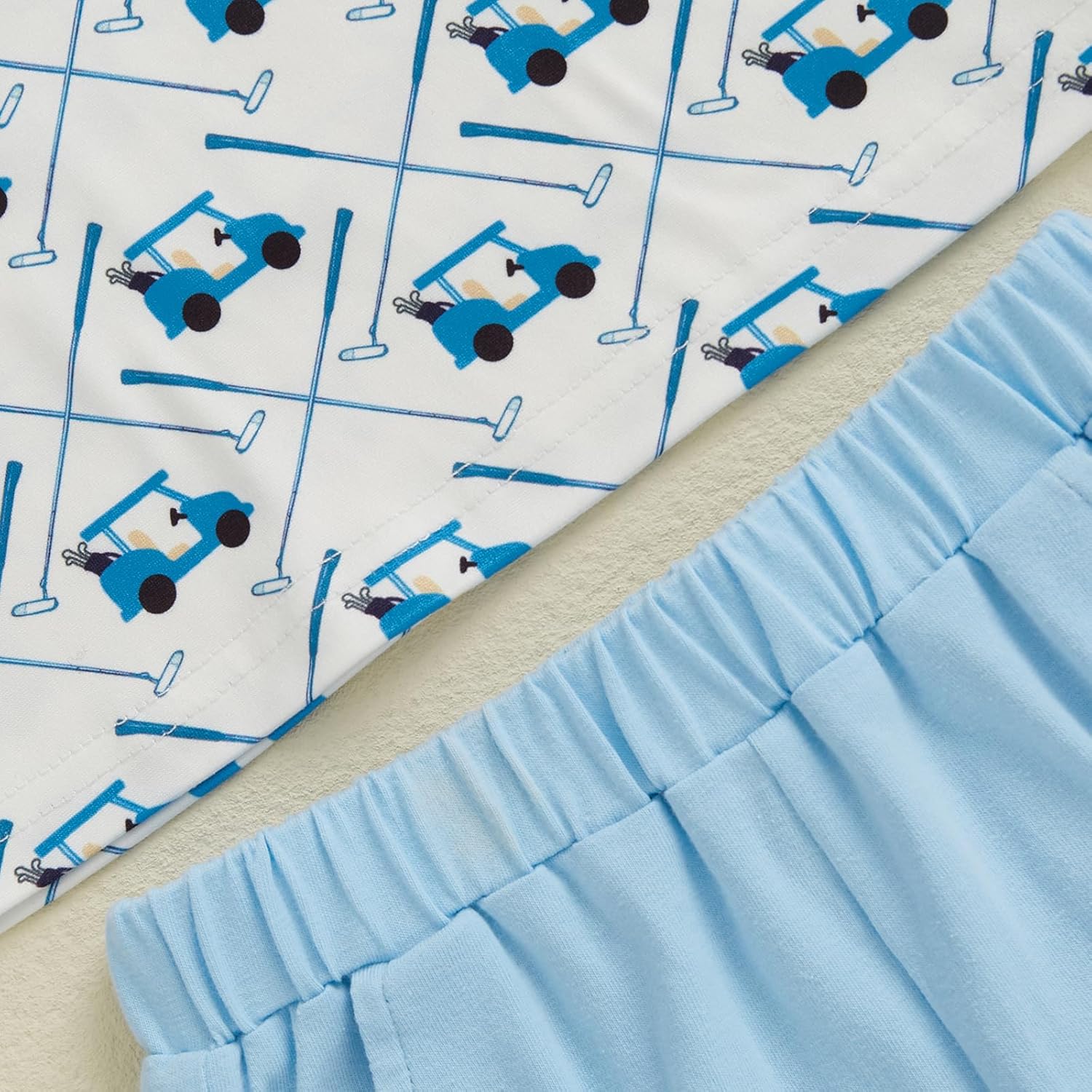 Chloefairy Toddler Baby Boy Golf Outfit Short Sleeve Golf Cart Polo T Shirts Top Shorts Set 2Pcs Golf Theme Summer Clothes - Image 6