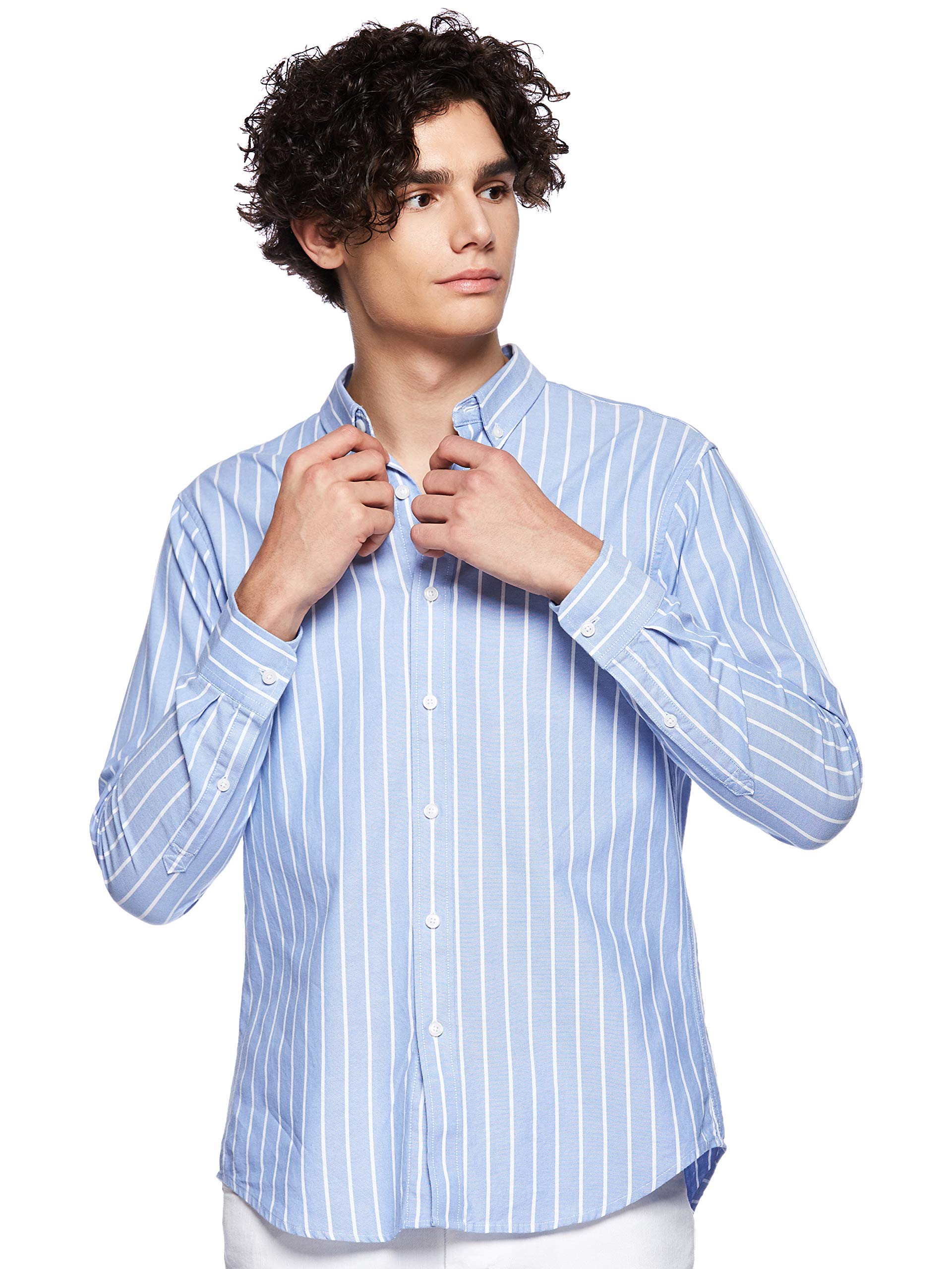 GiordanoMen's 01048083 Oxford shirt with Small Lion Embroidery