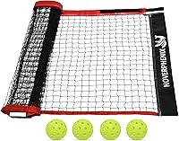 HoverPhenixSports Pickleball Replacement Net 22ft x 3ft Official Size - Durable Indoor/Outdoor Net + 4 Outdoor Balls