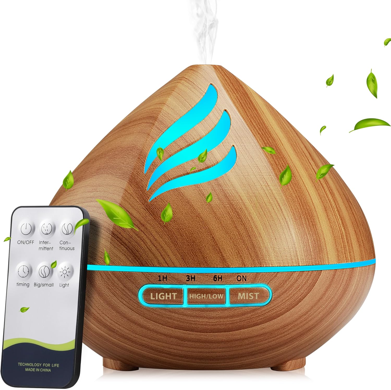 Essential Oil Scent Diffuser: 500ML Aroma Diffuser with Remote Control