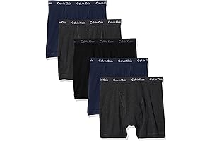 Absolutely Comfy, Classic Look: Men's Cotton Classics 5-Pack Boxer Briefs