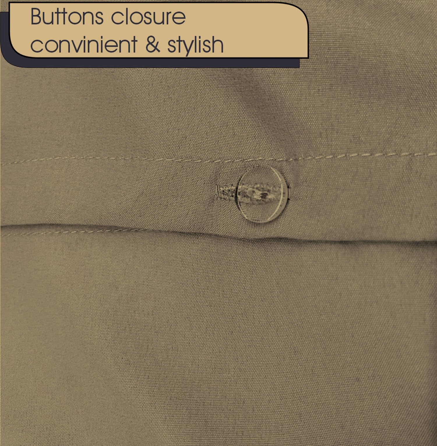 Bronwen Mathews Duvet Cover Set Deep Taupe Pintuck Pinch Pleat Soft Microfibre Duvet Cover with 2 Pillowcases - Image 4
