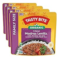 Vista 6 de TASTYBITE - Lentejas Madras orgánicas de tamaño familiar, 17.6 onzas