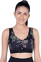 PLUMBURY Women Polyester Lightly Padded Plus Size Front Open Maternity/Nursing/Feeding Bra,Size 32 to 38