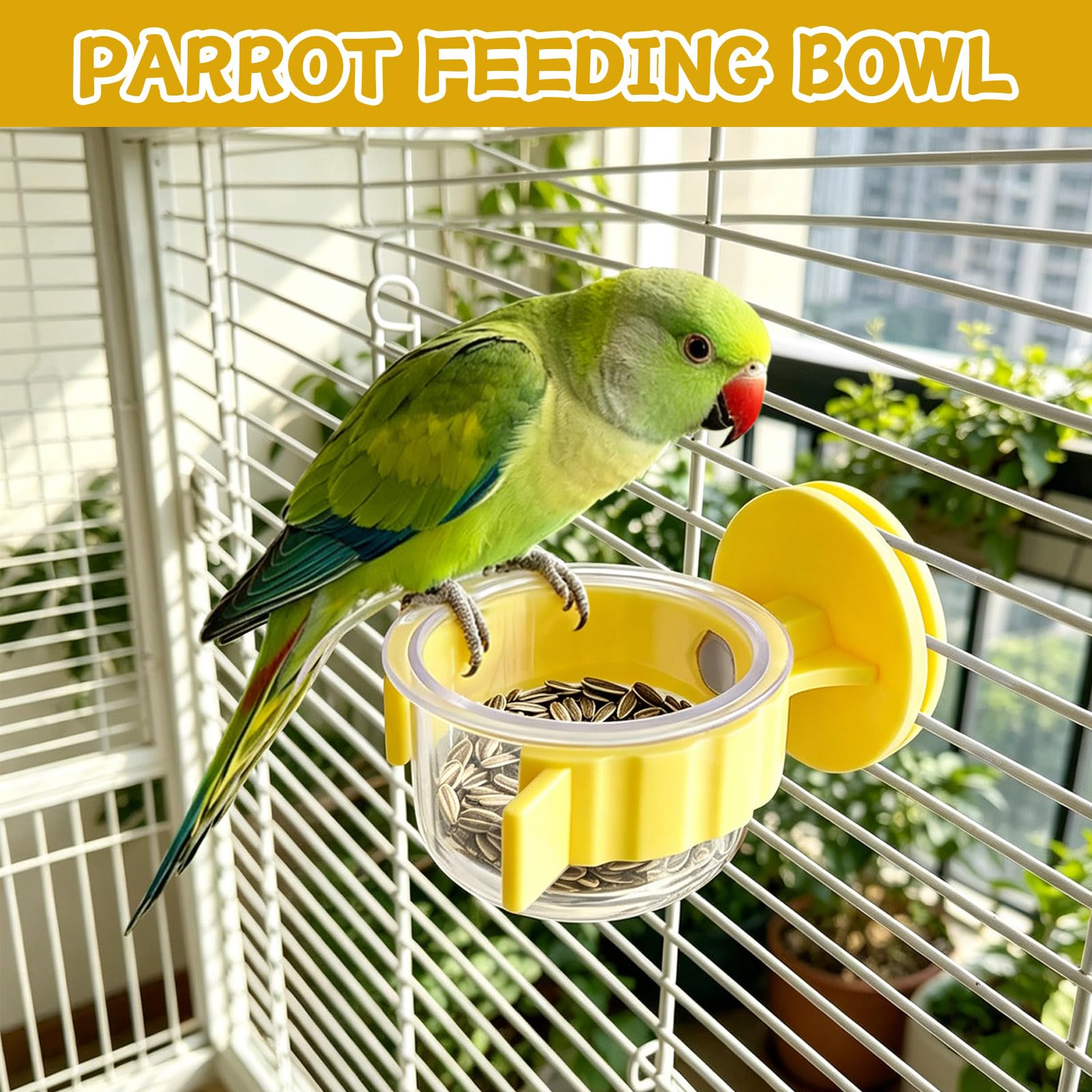 Simsky 2 Stück Vogel Futternapf zum Einhängen, Vogelkäfig Zubehör für Wellensittich, Ratten Zubehör & Kleintiere, Futternapf für Wellensittich Zubehör, Nager Käfig für Hamster, Mäuse & Vögel