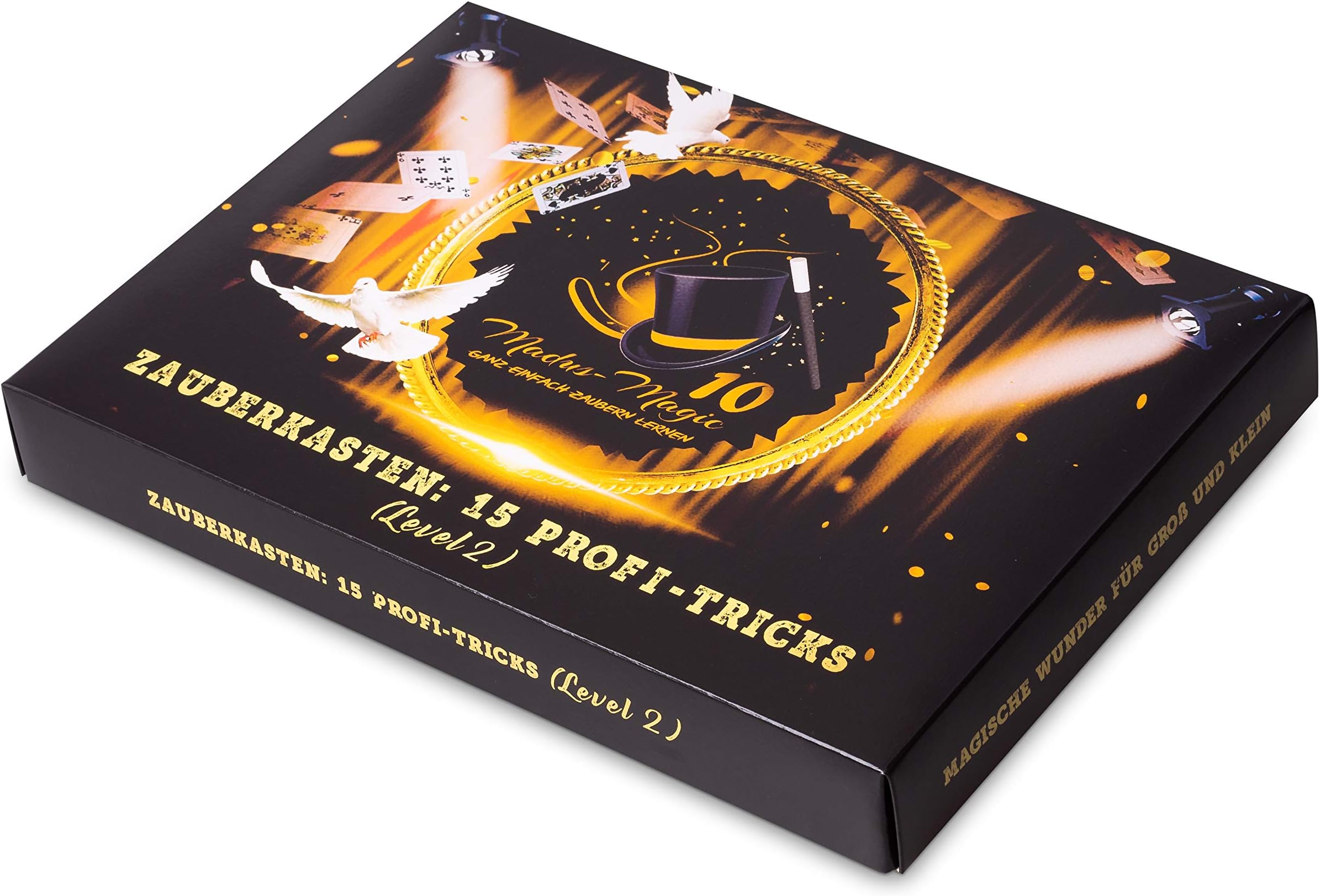 Madus-Magic Premium Magic Box 2 for Adults and Children from 10 Years | Learning to Magic | Magic Tricks | Magic Case