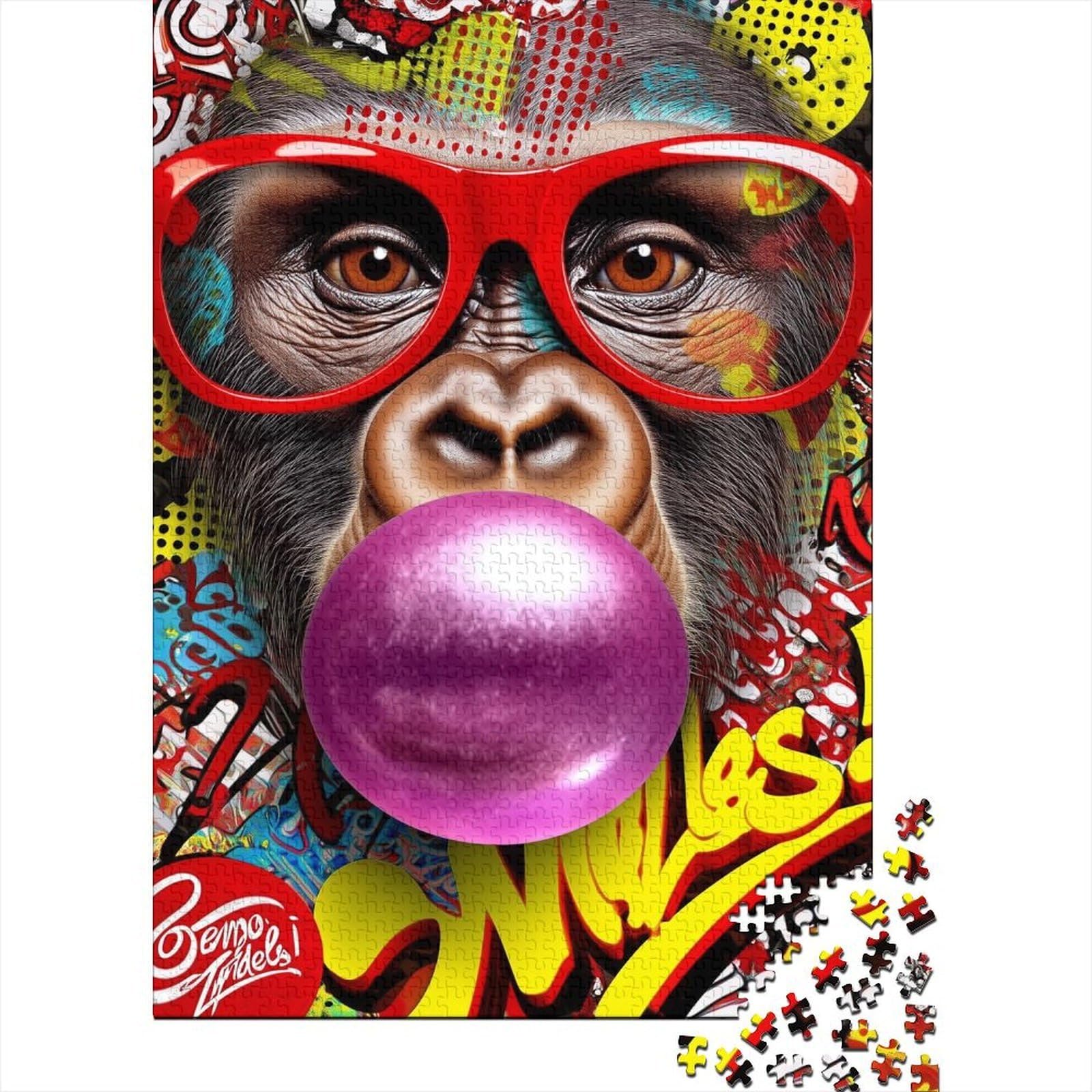 graffiti 1000 piece jigsaw puzzle paper for adults street art decor — image 1
