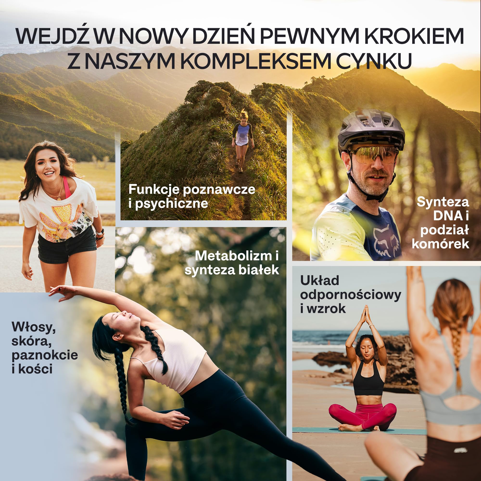 AAVALABS® Potrójny Cynk - Maksymalna Moc - 25 mg na Porcję - Kompleks Cynku - 180 Kapsułek - 3 Formy Minerału - Pikolinian Cynku, Bisglicynian Cynku + Monometionina Cynku