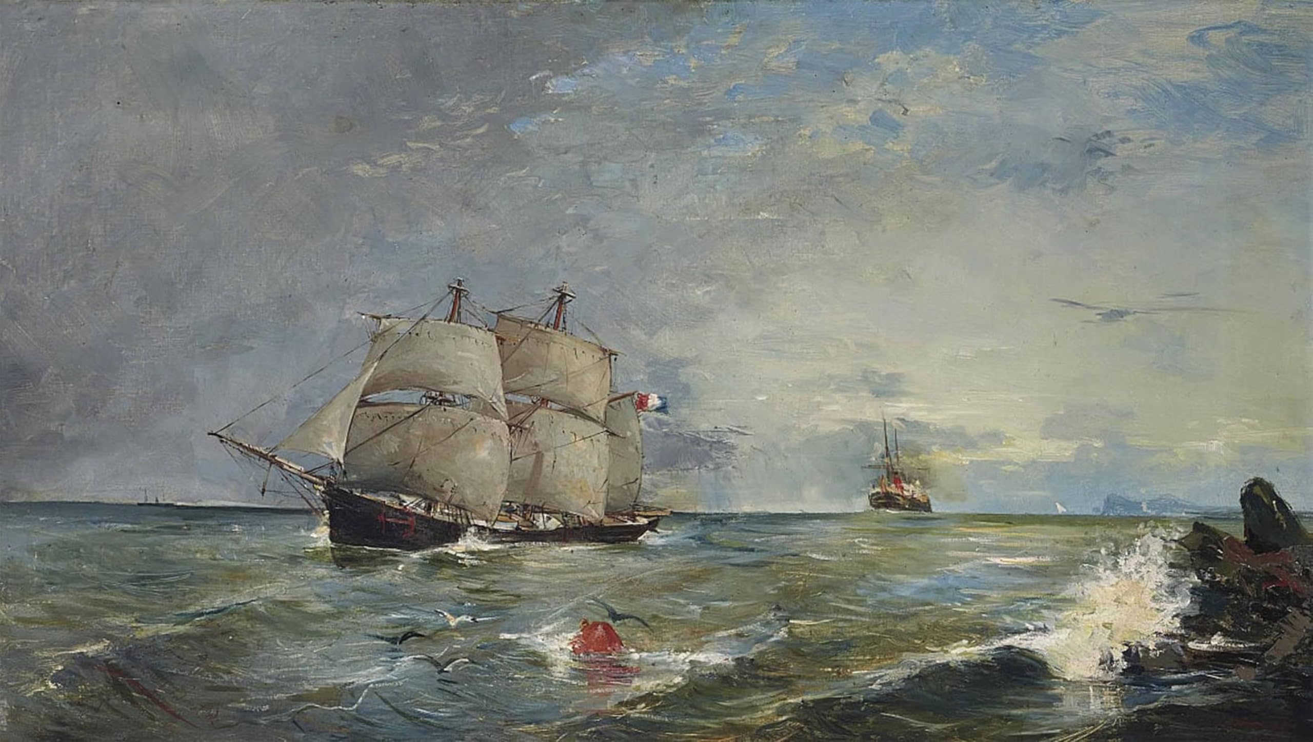 ARTXLXXBN Famous Print Painting Colorful Art Print Seascape by Joaquín Sorolla Canvas Art Decorations for Home Decor 60x90cm