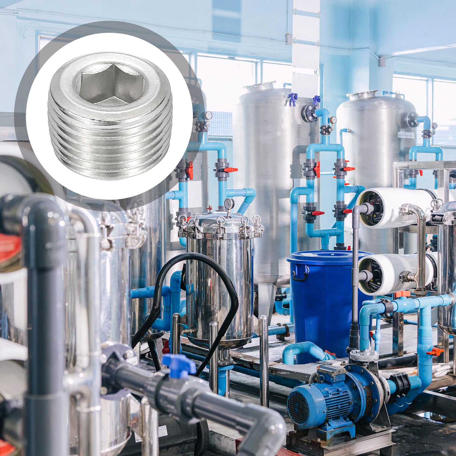 QUARKZMAN 5Pz 1/4 Npt Tappo Filettato A Testa Esagonale Esterna