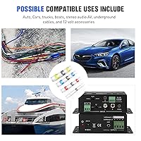 Vista 60 de Nilight 540 conectores de alambre termorretráctiles, impermeables, kit de terminales eléctricos marinos automotrices, anillo, horquilla, espada