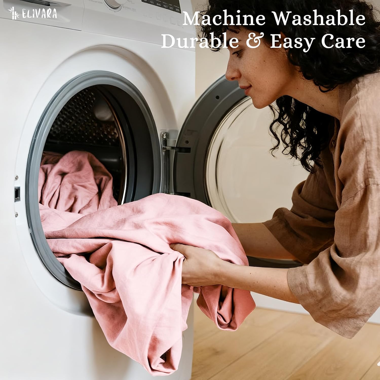 4-Piece Bed Sheet Set – Premium 120 GSM Microfiber Sheets – Deep Pockets, Wrinkle-Free – (Blossom Pink, King (U.S. Standard))