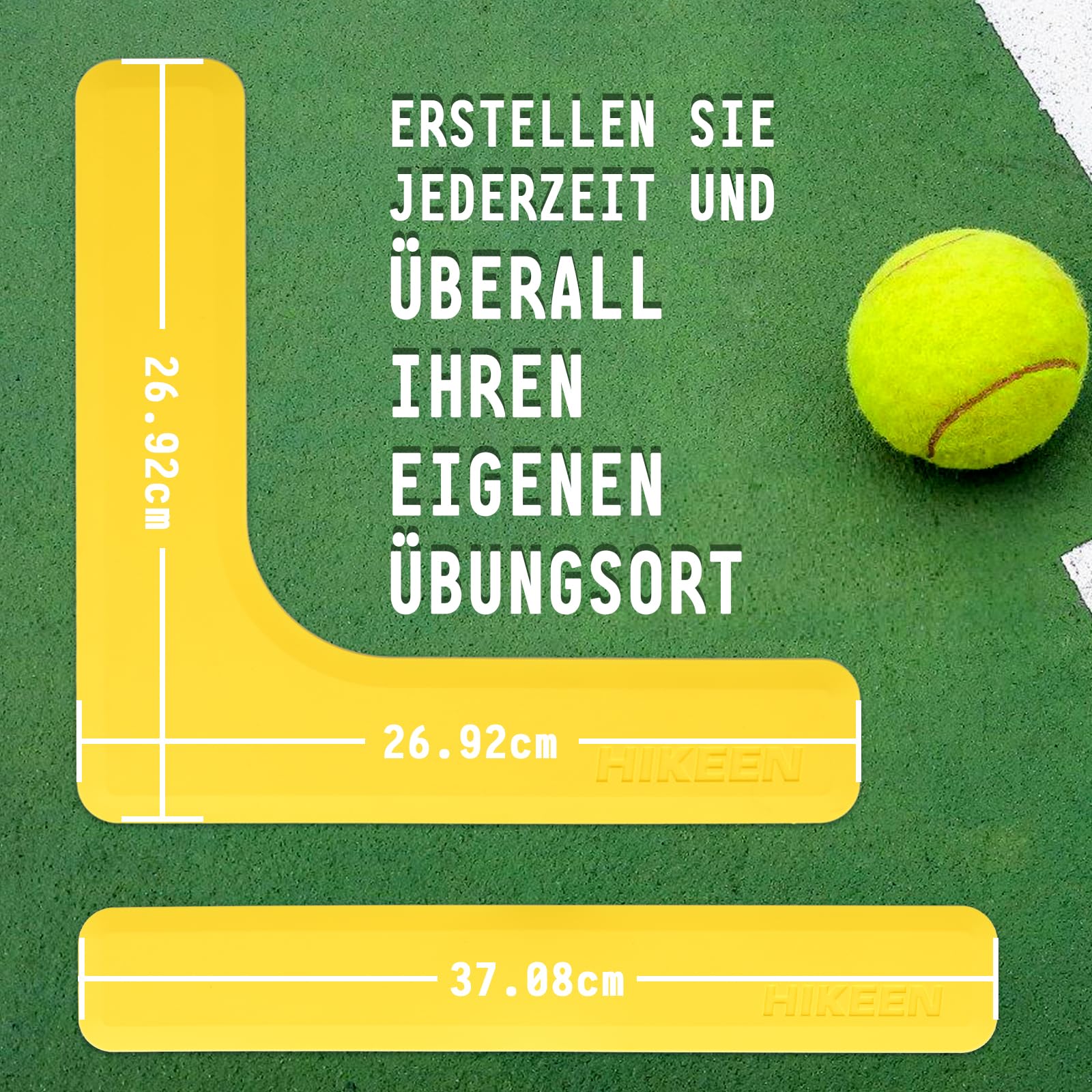 BOOSTEADY Court Marker Pickleball Marker Kit rutschfest Marker windabweisend Court Lines Marker für den Innen- und Außenbereich, 28 Stücke oder 84 Stücke