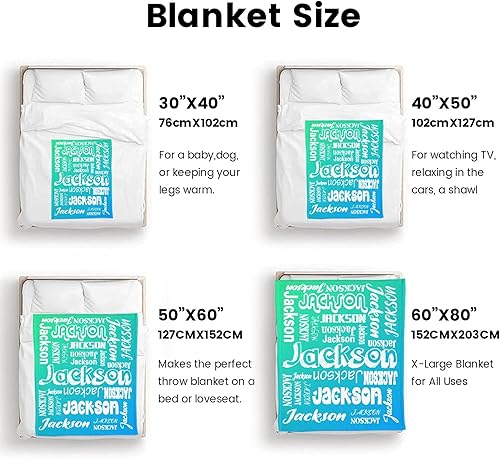 Vista 194 de Manta personalizada con texto, manta personalizada con nombre para madre, padre, adultos, amigos, amantes, perros, mascotas, manta de franela 01