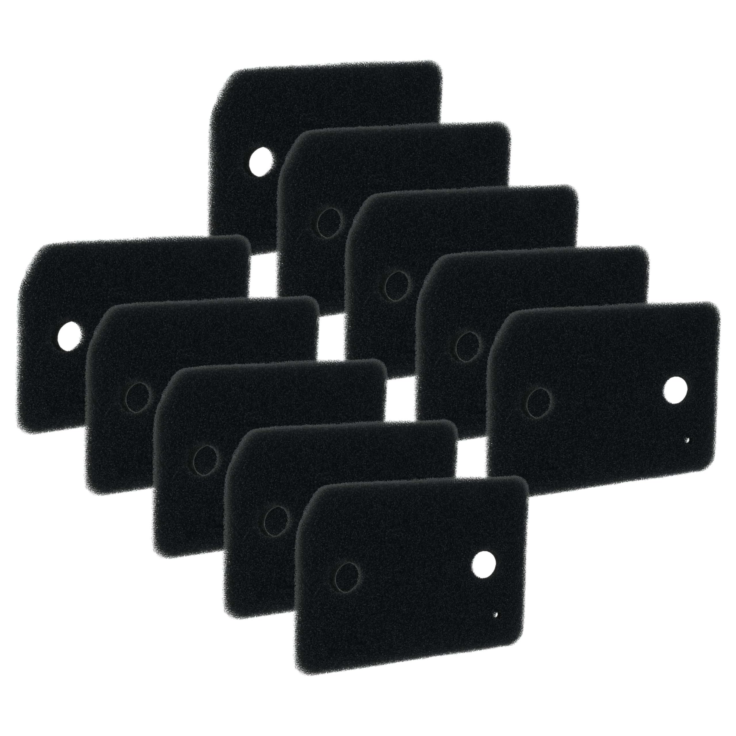 vhbw 10x Sockelfilter kompatibel mit Miele TCR860WP