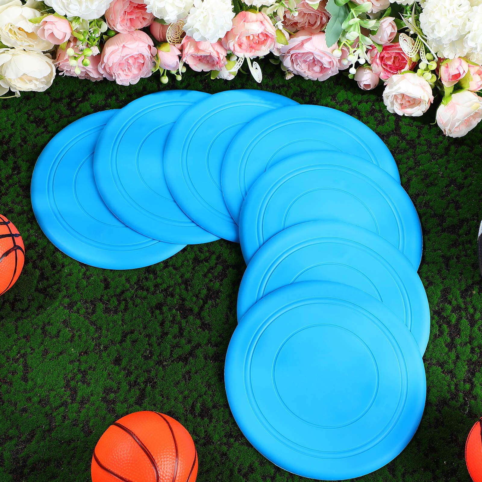 Lenwen Lot de 24 disques volants en silicone souple de 17 cm pour jardin d'enfants, jardin, plage, pelouse, parc sportif, camping, jeu pour adultes