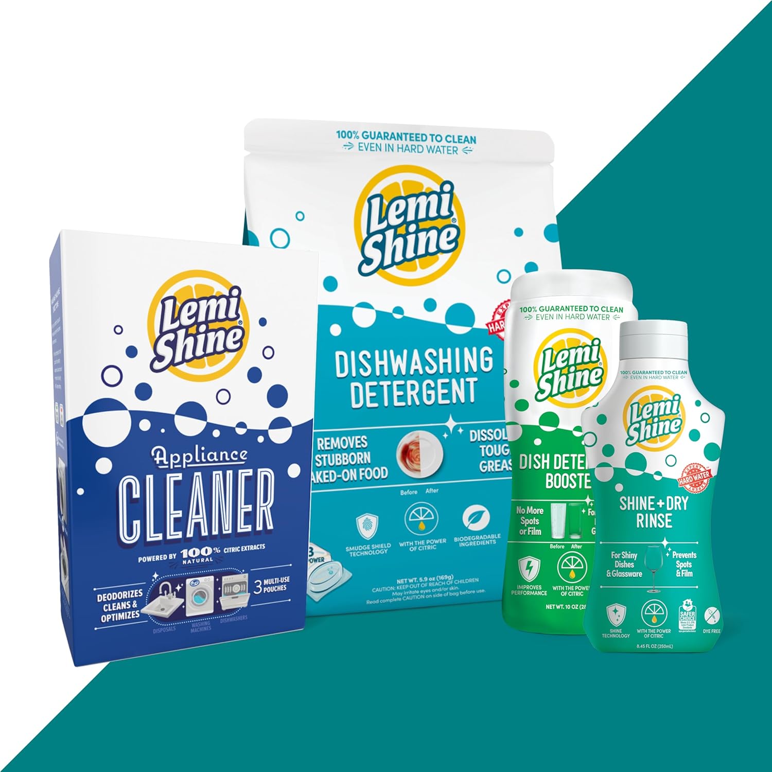 Lemi Shine Complete Dishwasher 4Pc. Cleaning Bundle 10