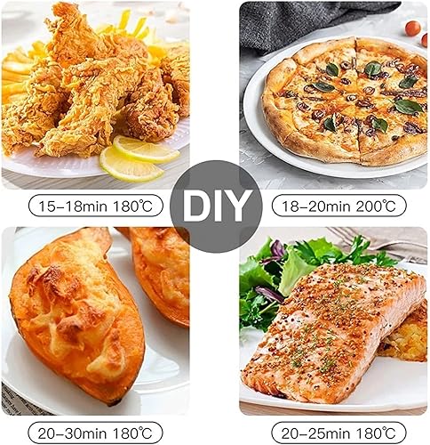 Miniatura 4 de Freidoras de aire para uso doméstico, freidora de aire de 3.2 L, horno bajo en grasa, sin aceite, 220 V, 50 Hz, color negro, tamaño 3.2 L, negro 3.2